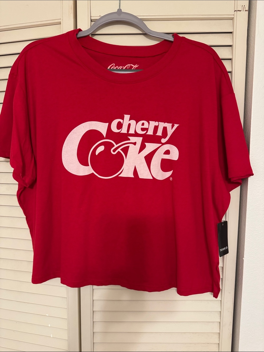 torrid Red Cherry Coke Graphic Tee (cropped)